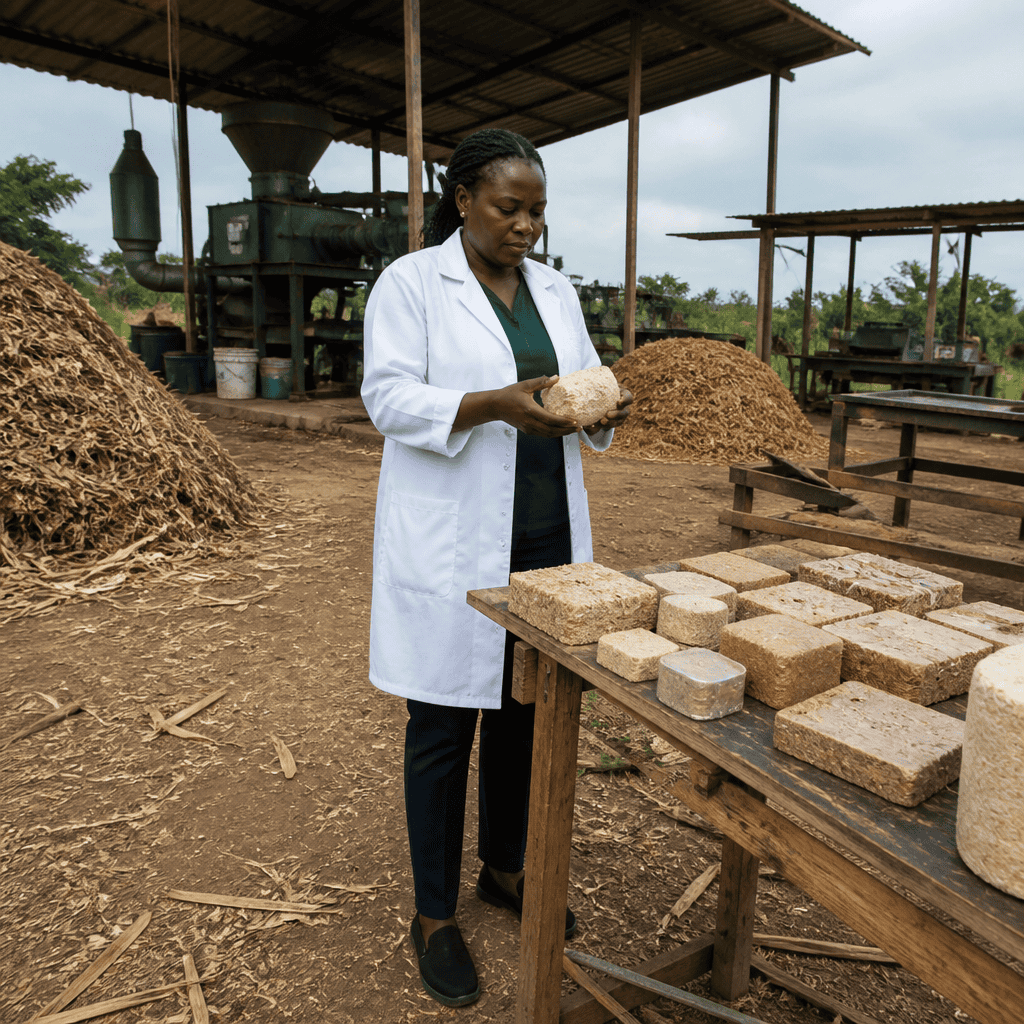 The Agricultural Waste That Becomes Strong Mycelium Composites